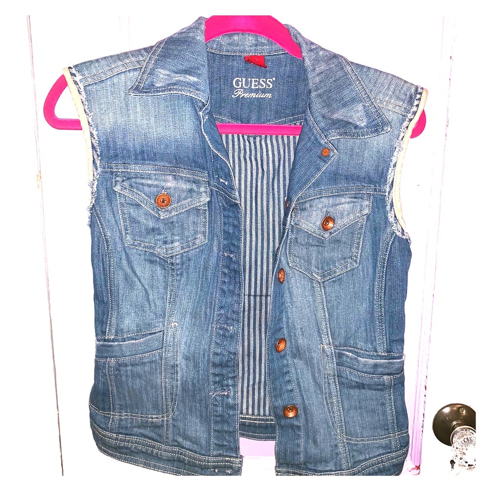 Guess Premium  sleeveless Jean Jacket